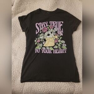 Star Wars Black Tee Baby Yoda